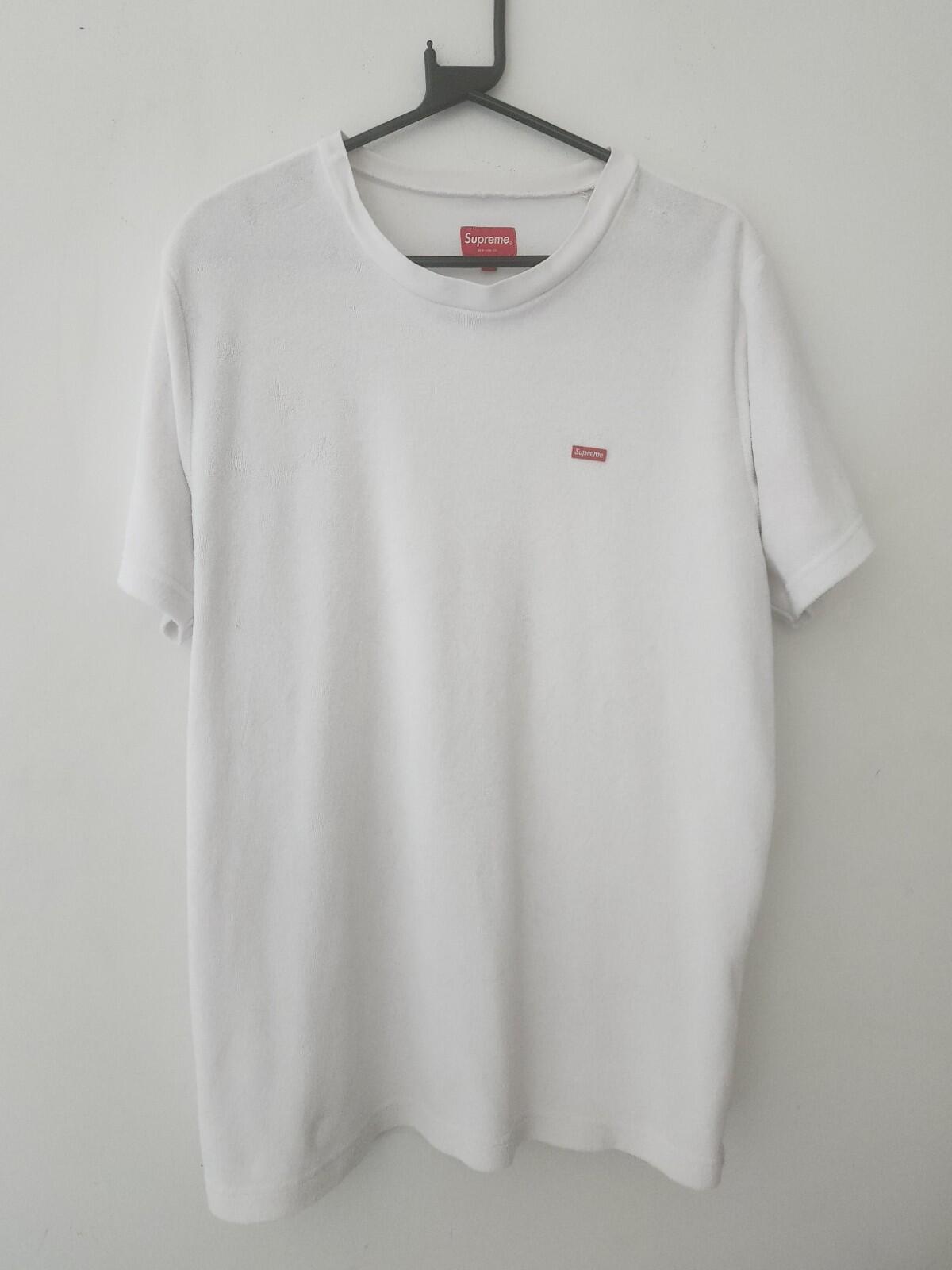 SS17 Supreme Terry Small box tee size L Large white T-shirt