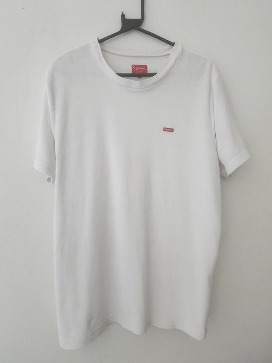 SS17 Supreme Terry Small box tee talla L camiseta blanca