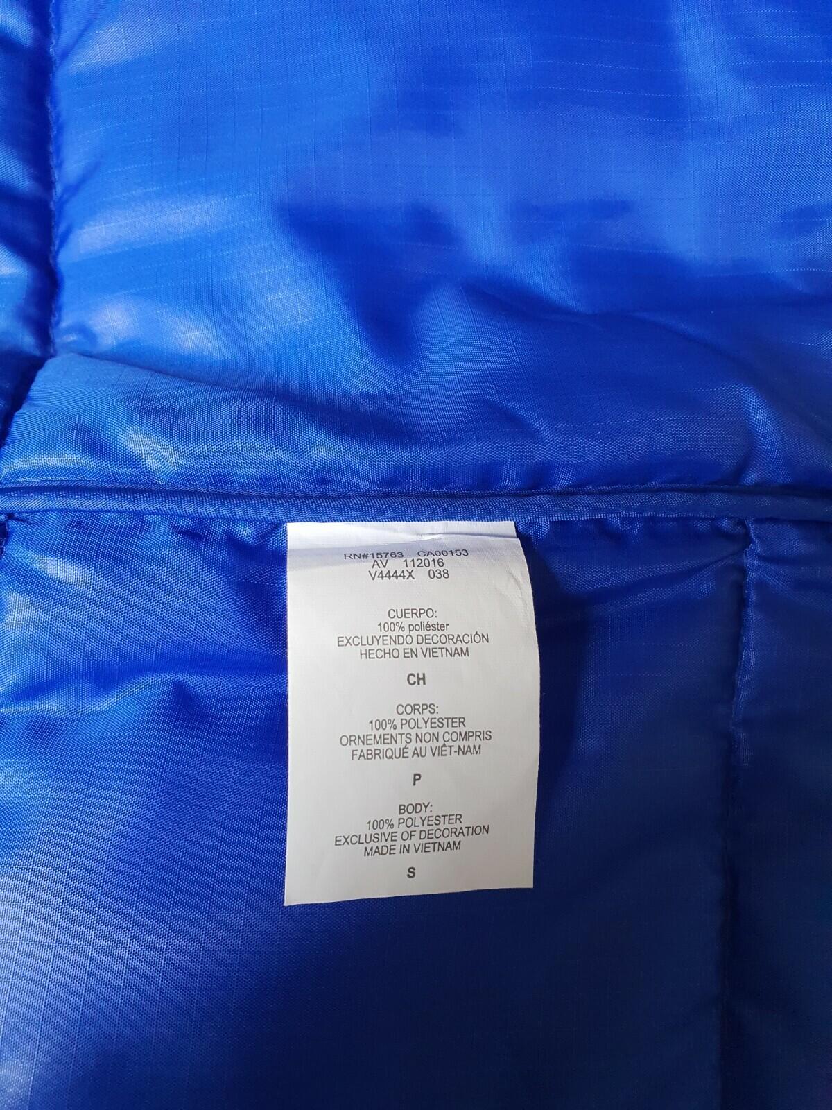 SS17 Supreme x Champion Puffy Vest Gilet Blau Größe S