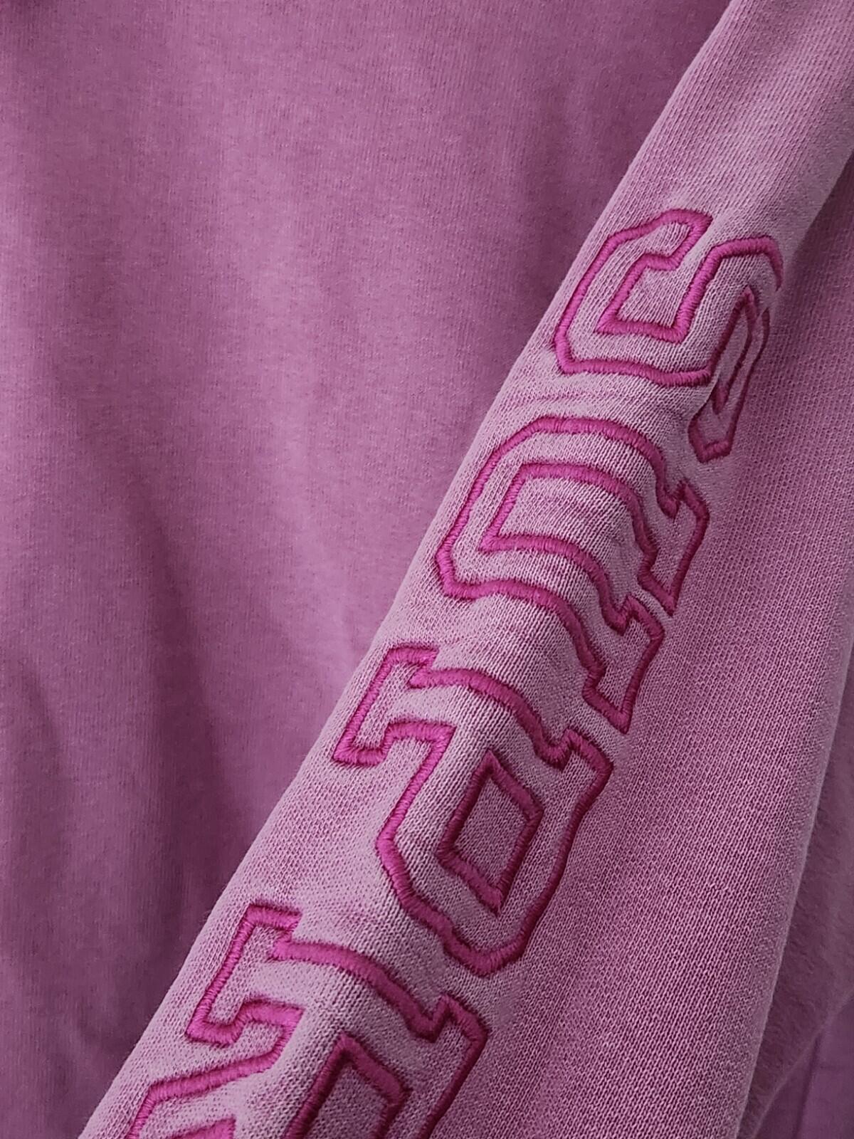 SS19 Supreme Overdyed Hooded Sweatshirt size L Large Magenta hoodie Pink