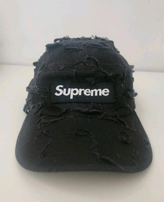 Gorra de algodón con logotipo Supreme x Griffin Camp Cap Black Box PV22