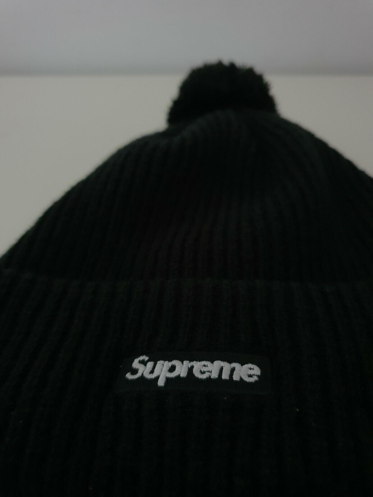 FW13 Supreme New Era schwarze Beanie Small Box Logo Sehr seltene Mütze