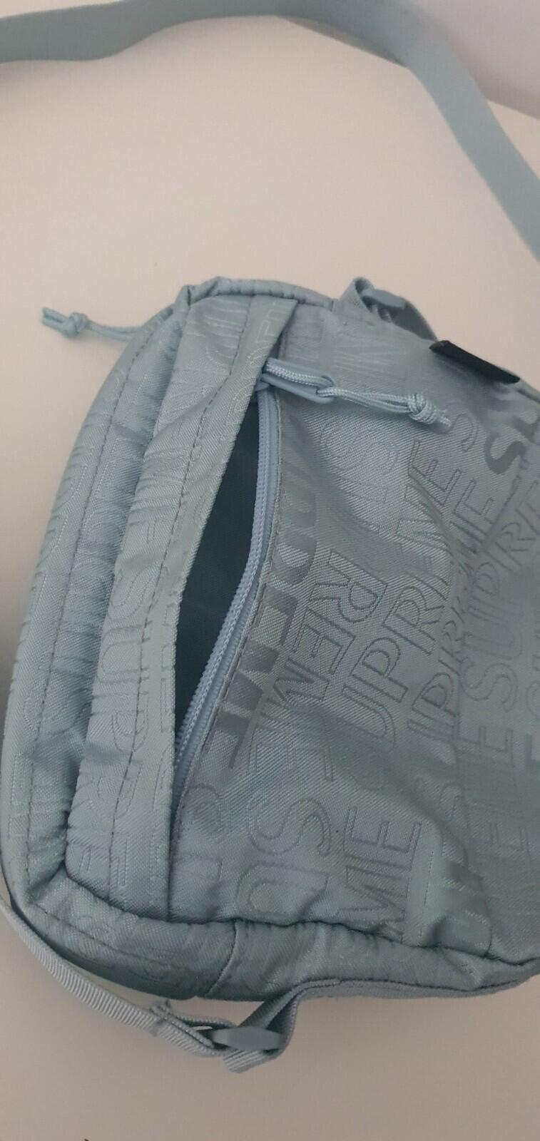 SS19 Supreme Umhängetasche Eisblau Cordura-Gewebe Hellblau