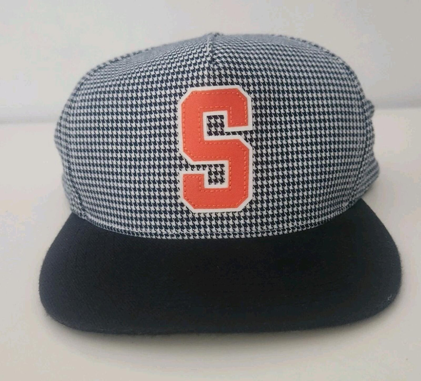 SS12 Supreme Houndstooth 5-panel cap grey hat rare vintage 2012 made in U.S.A