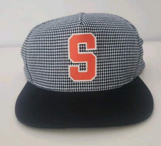 SS12 Supreme Houndstooth 5-Panel Cap graue Mütze selten Vintage 2012 hergestellt in den USA