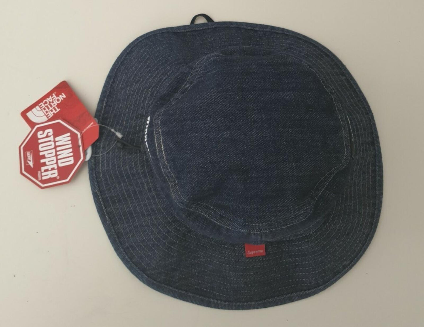 SS15 Supreme x THE NORTH FACE Windstopper denim breeze hat TNF S/M boonie Rare