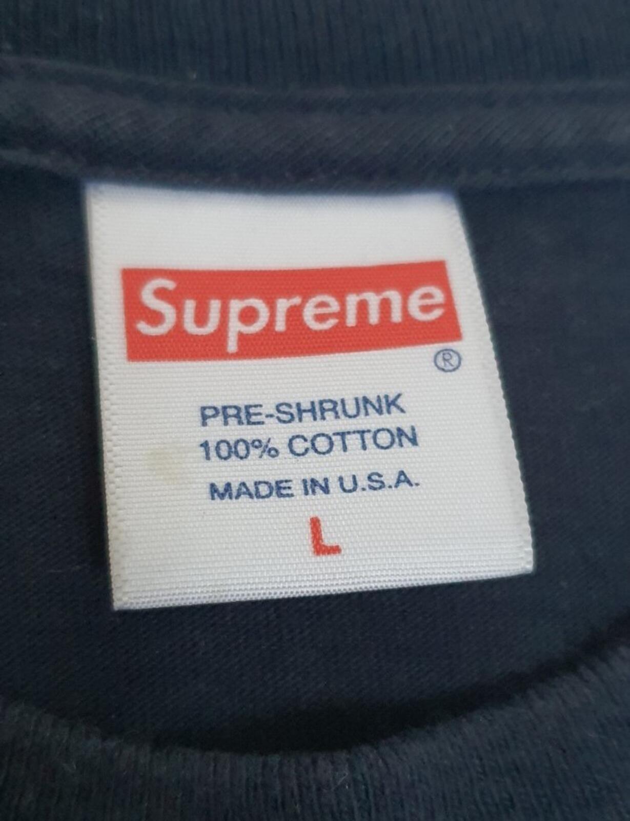 SS17 Supreme Sade Tee size L large T-shirt navy