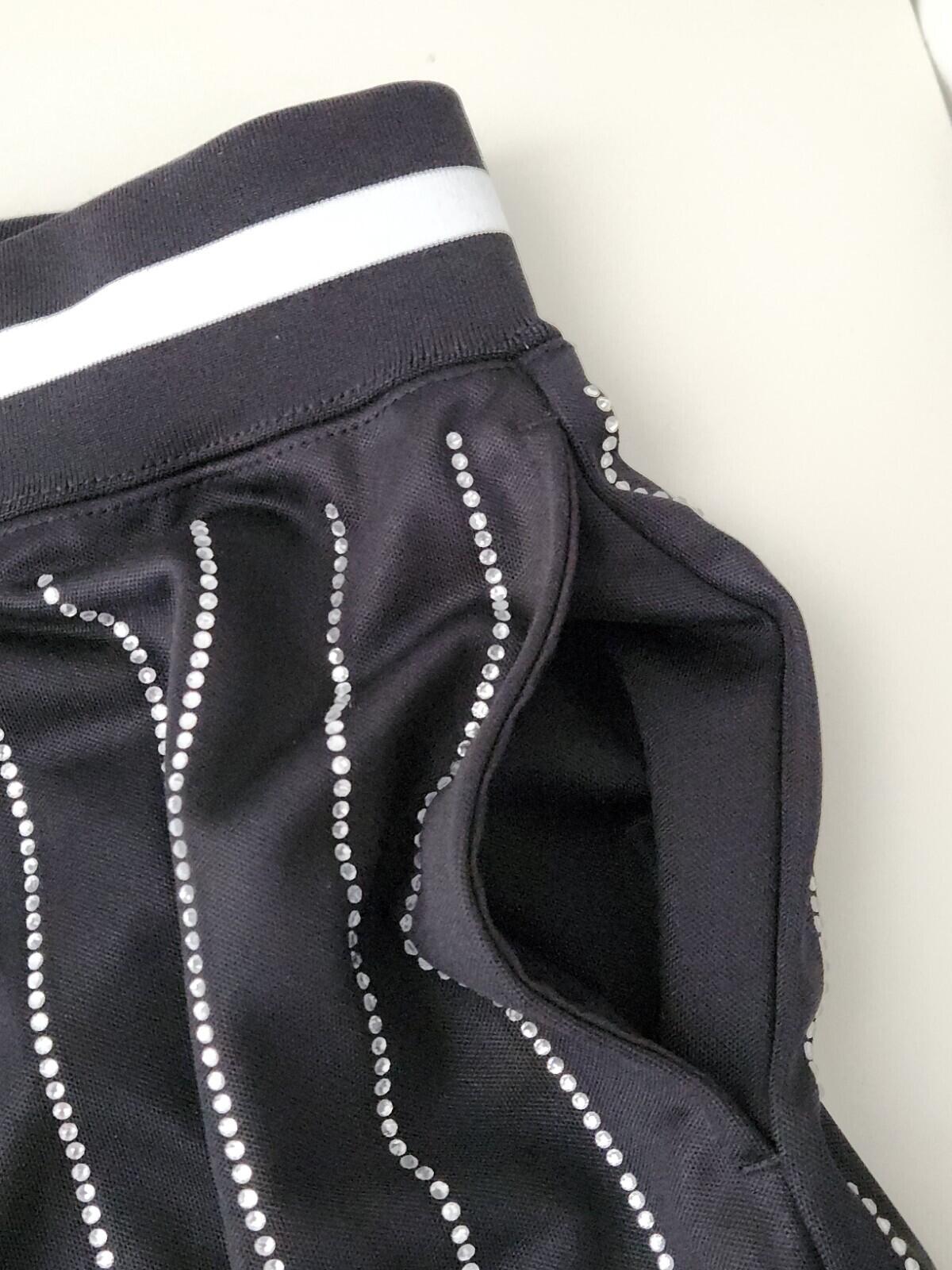 SS22 Supreme Rhinestone Stripe Basketball Short Black Shorts size XL