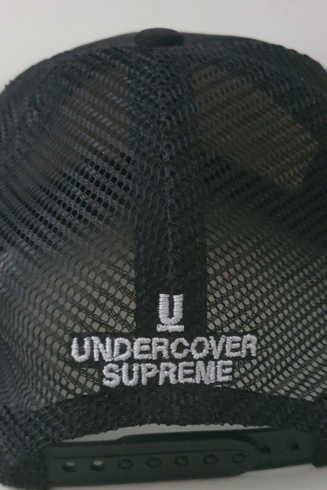 SS15 Supreme x Undercover Mesh Back 5-panel Black Cap Hat Teddy Bear Rare