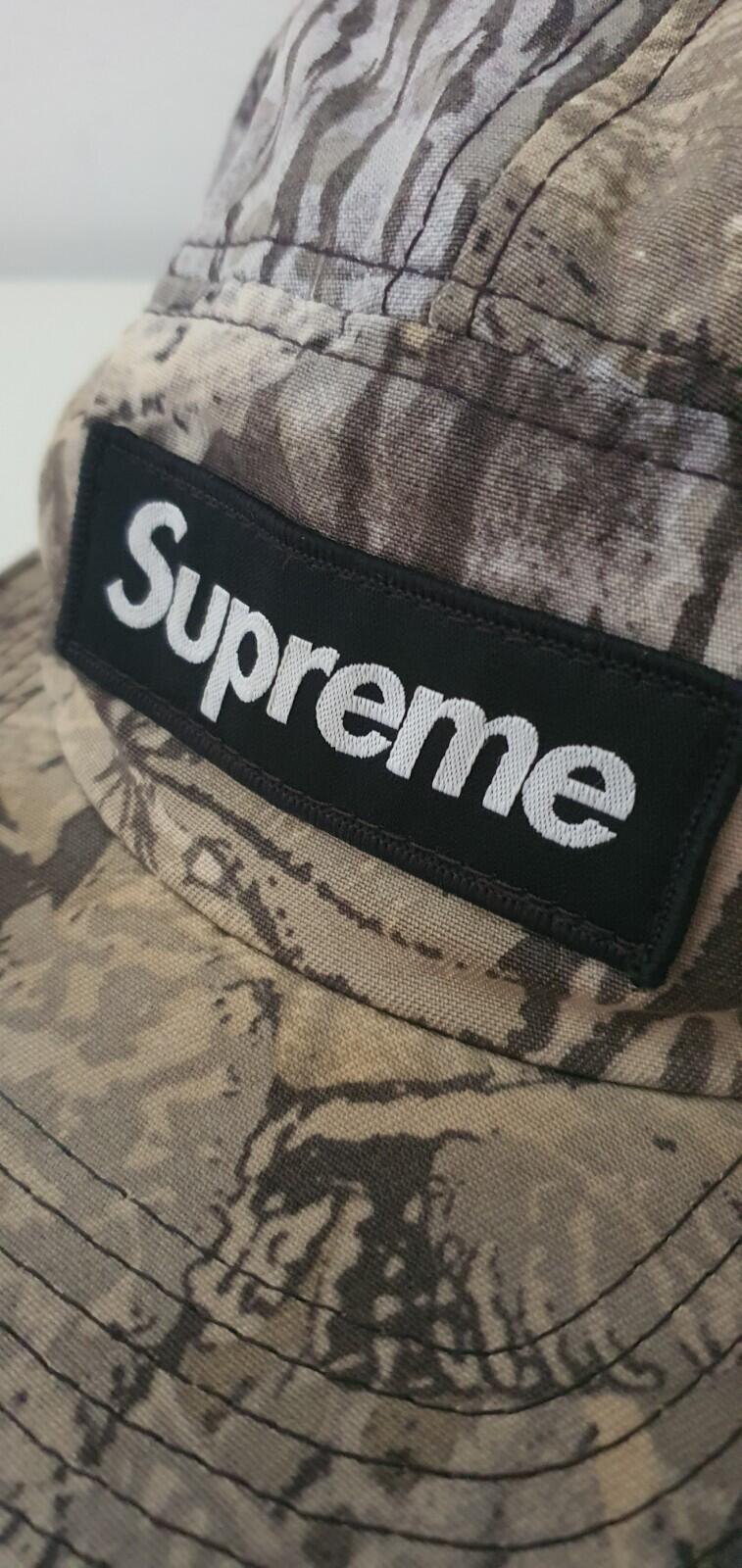 FW11 Supreme Realtree camp cap vintage hat from 2011 Red box logo Very Rare