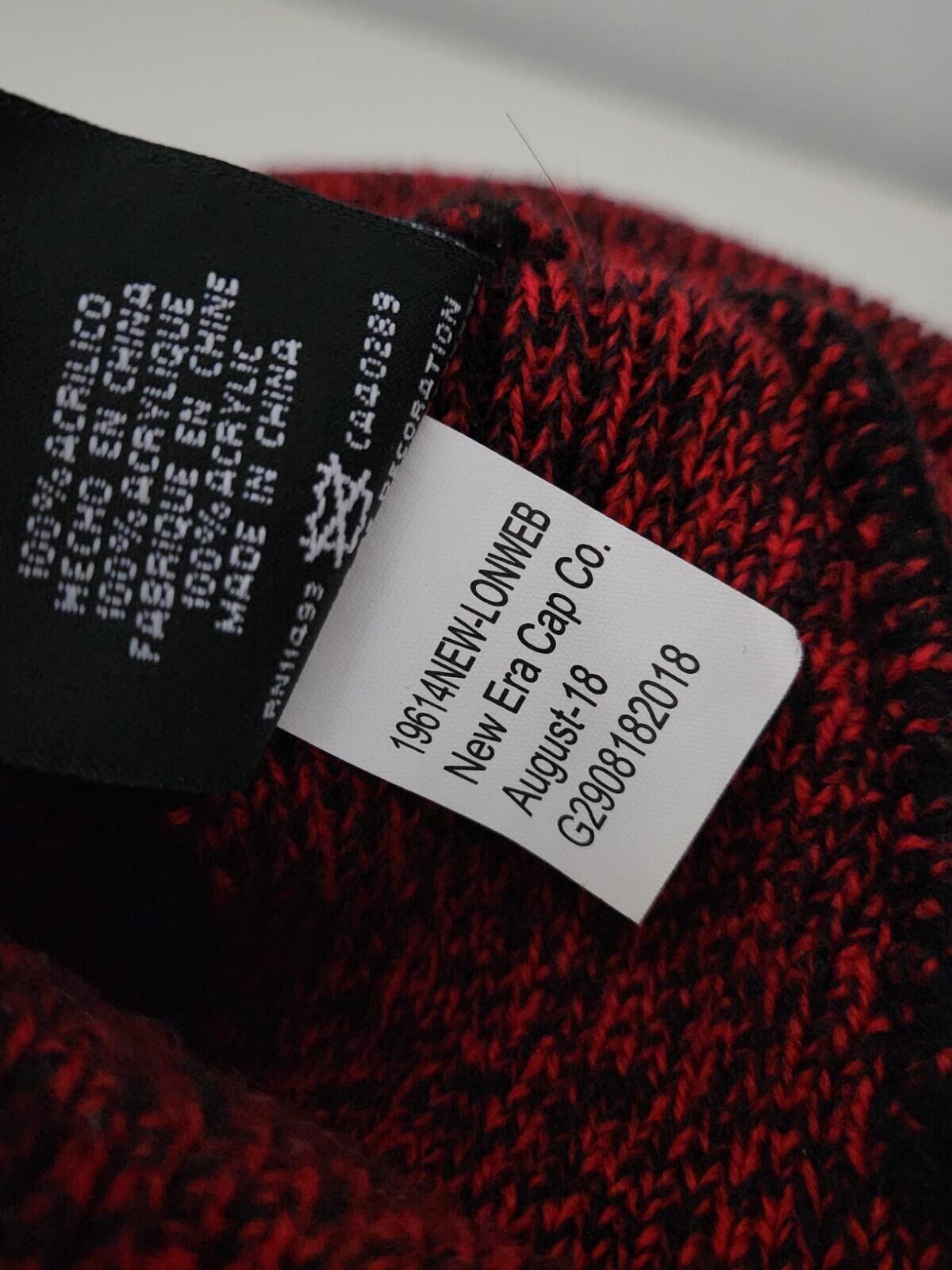 FW18 Supreme New Era Arc logo beanie Red small box logo Hat