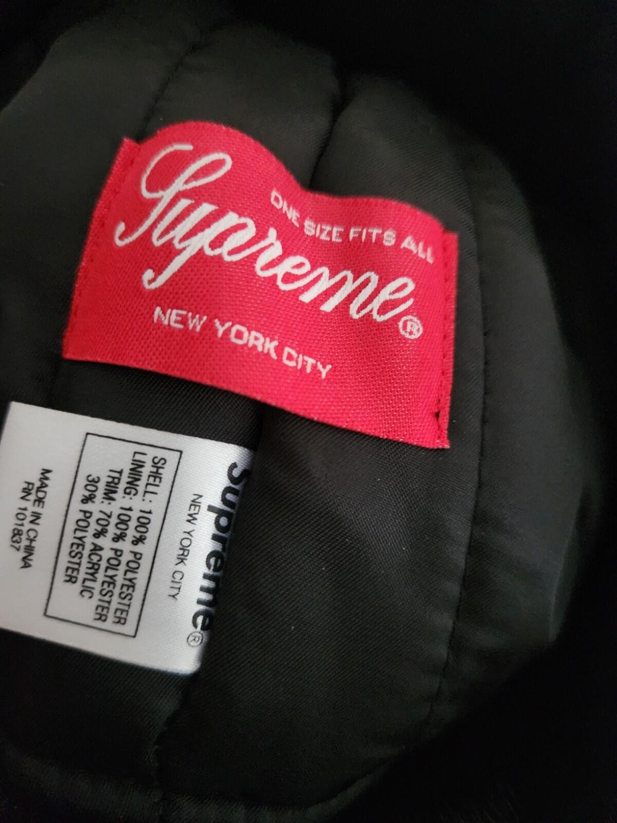 FW18 Supreme Reflective Trooper Gorro de invierno camuflaje de nieve