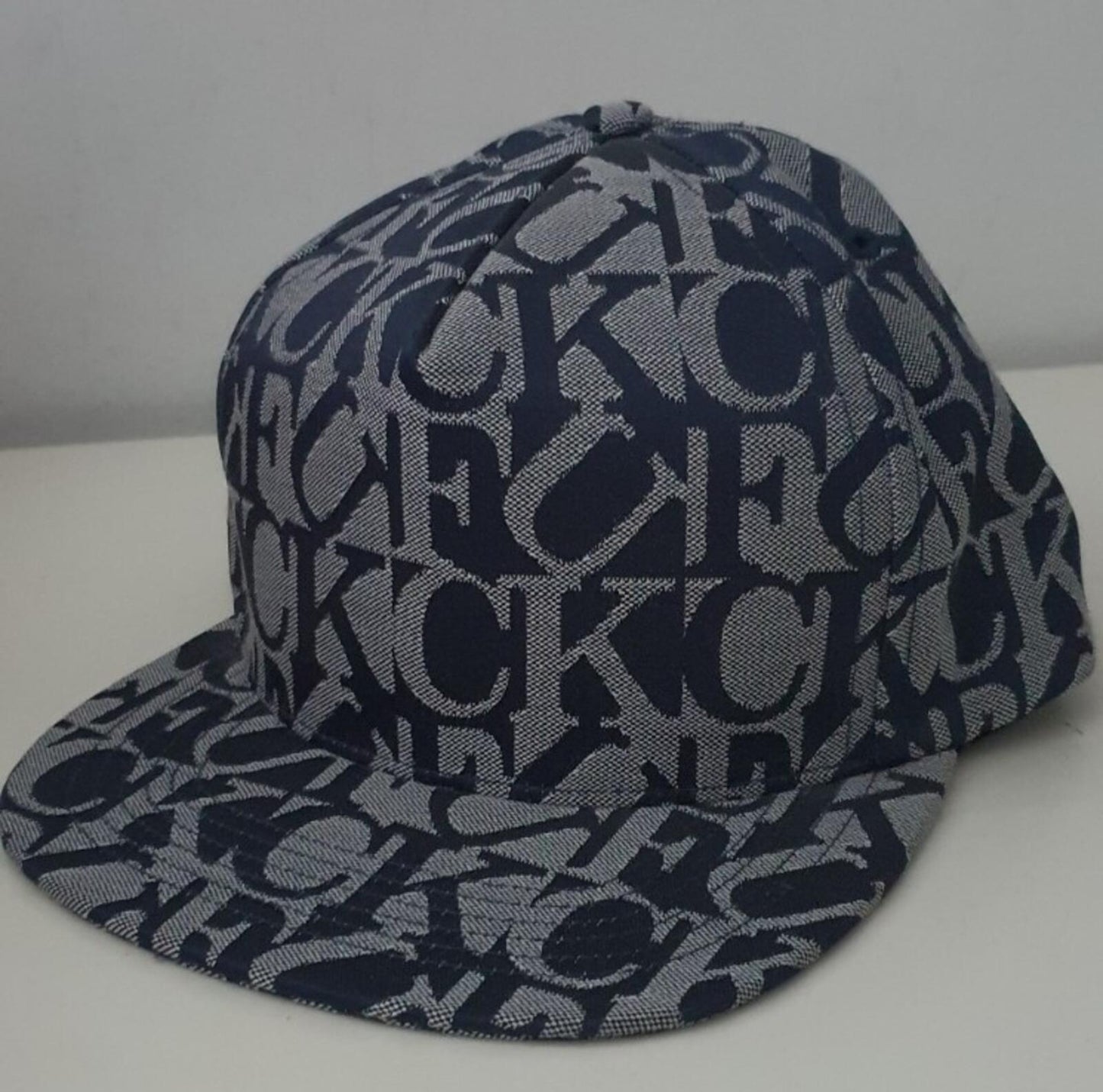 FW17 Supreme F UCK Jacquard 6-Panel Navy Cap Blue Hat New