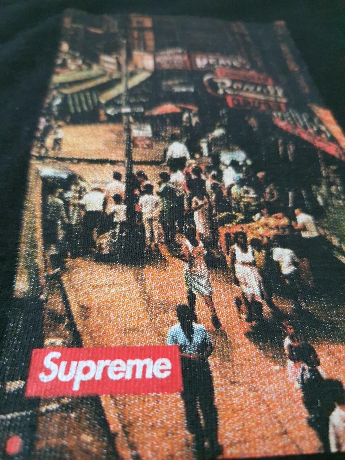 FW10 Supreme Street Scene Tee S small black T-shirt vintage 2010 Very Rare
