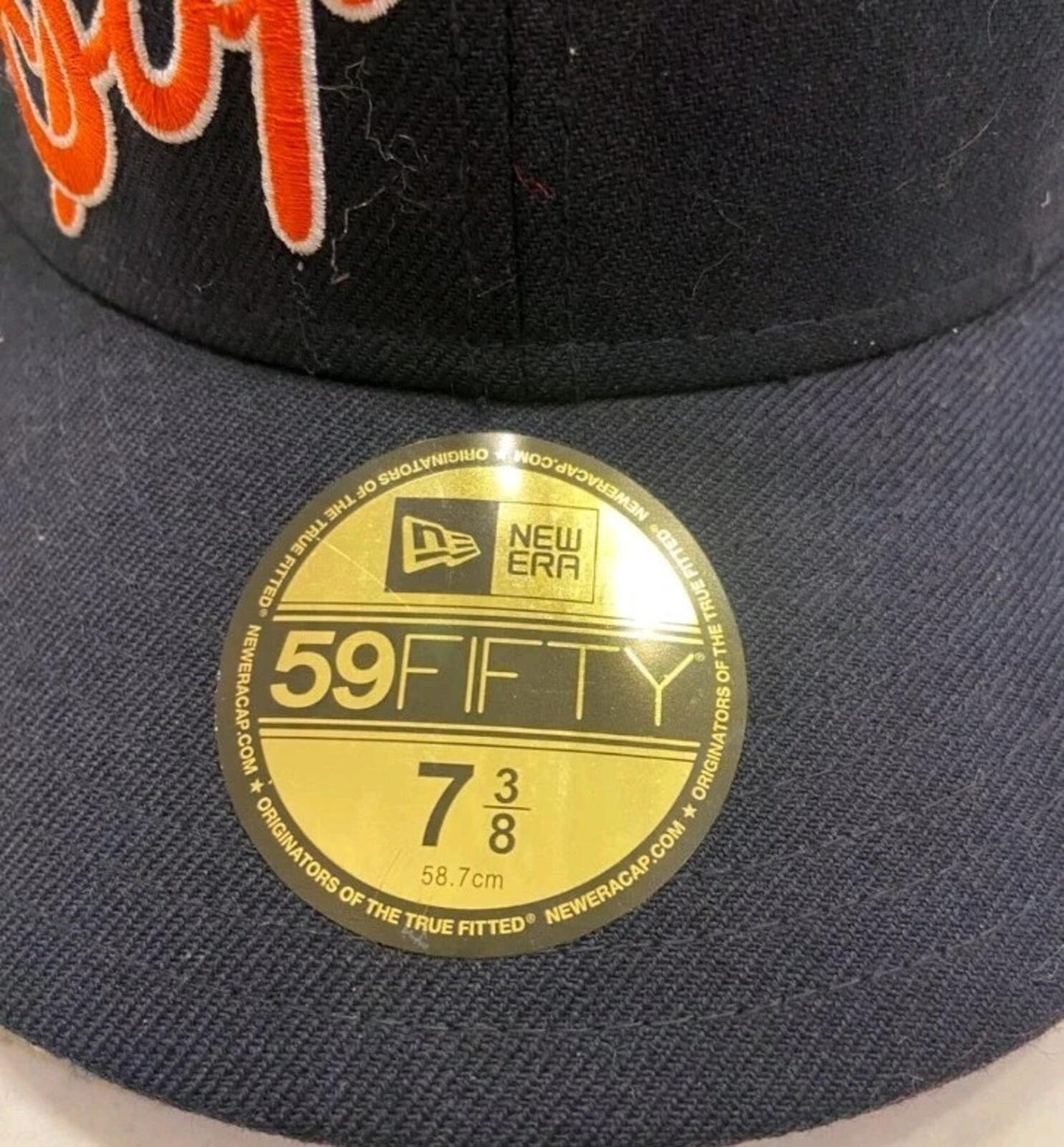 SS12 Supreme NO 1 Script New Era 59fifty fitted cap size 7 3/8