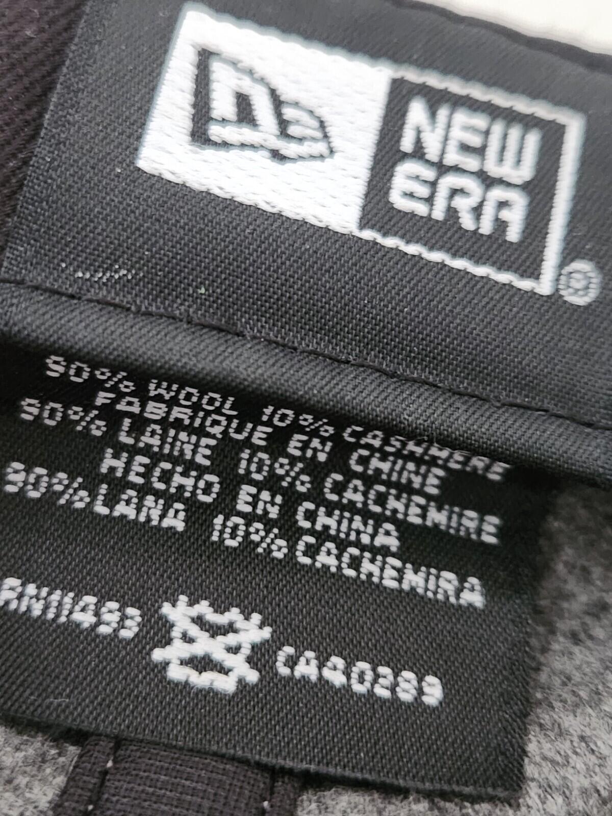 FW11 Supreme Loro Piana Box Logo New Era Grey Wool Cashmere hat 7 1/4 Vintage