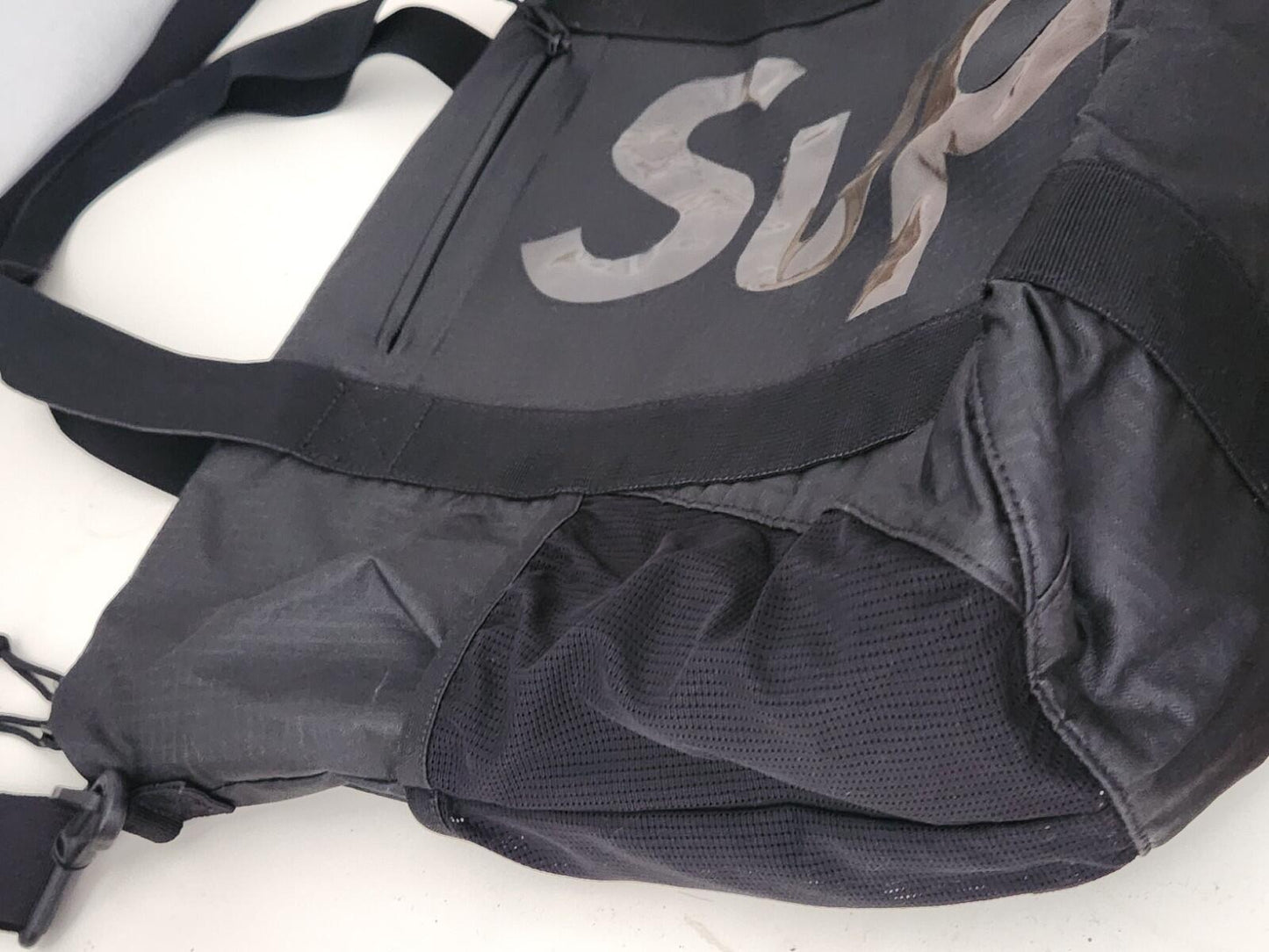 SS21 Supreme zip tote Black Bag Water Resistant Nylon