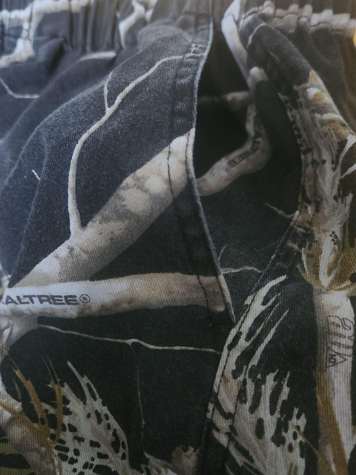 Pantalón de franela camuflaje FW17 Supreme Realtree talla S pequeño color negro