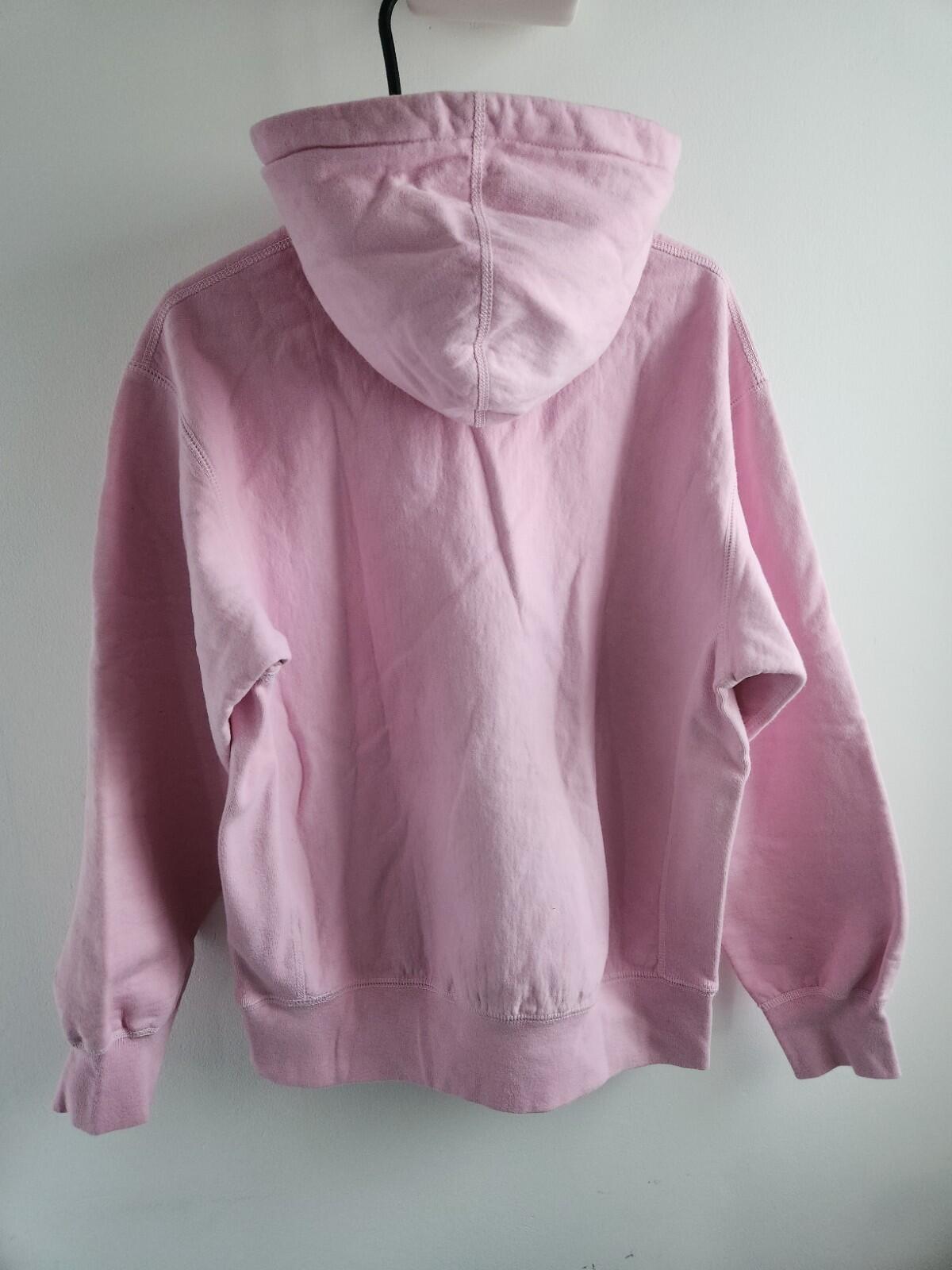 FW20 Supreme Drop Shadow Hooded Sweatshirt Light Pink Size S