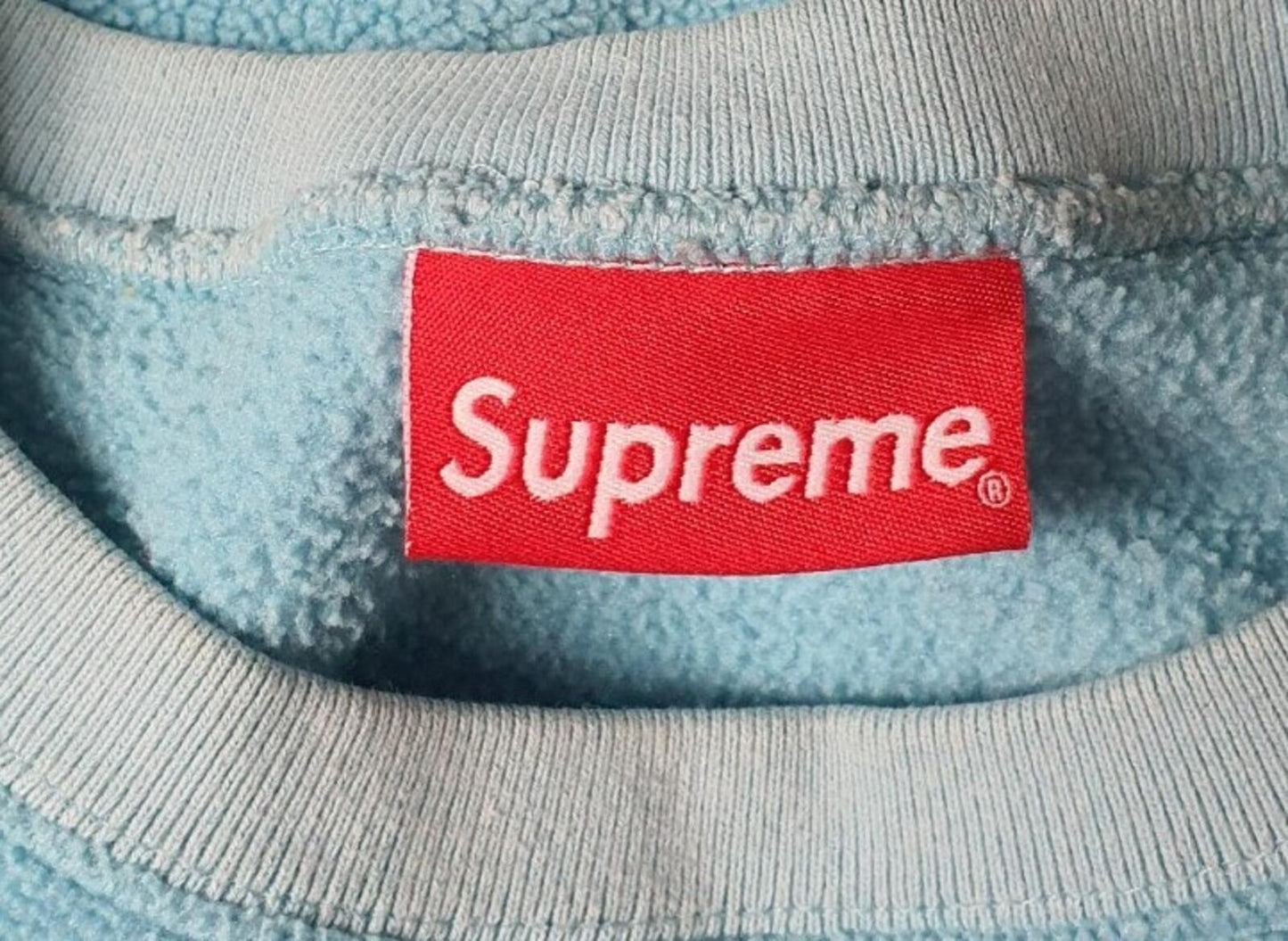 FW18 Supreme Polartec Fleece Crewneck Small Logo size L large teal sweatshirt