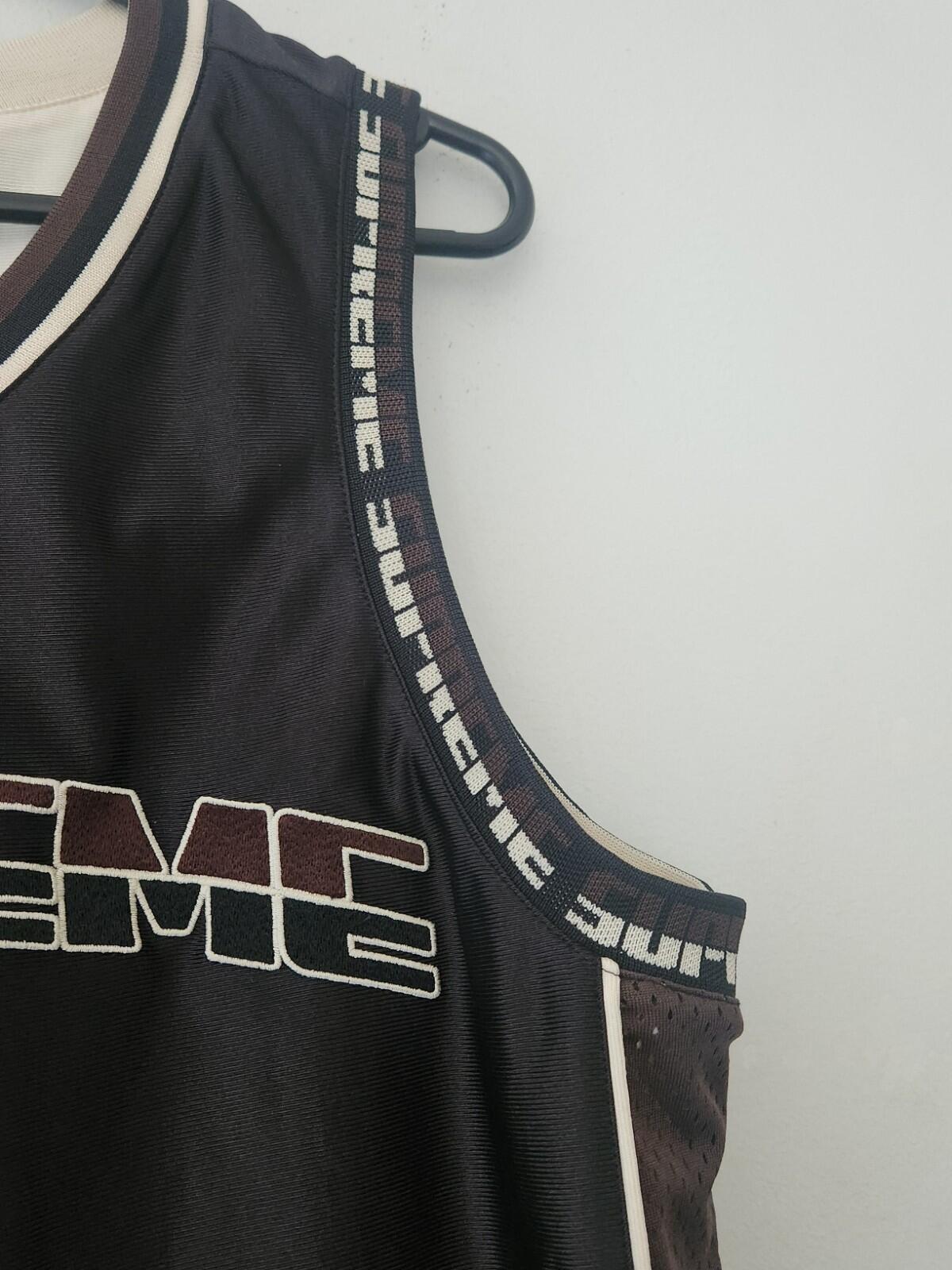 SS22 Supreme Wende-Basketballtrikot Größe S Klein Schwarz ärmelloses Tanktop