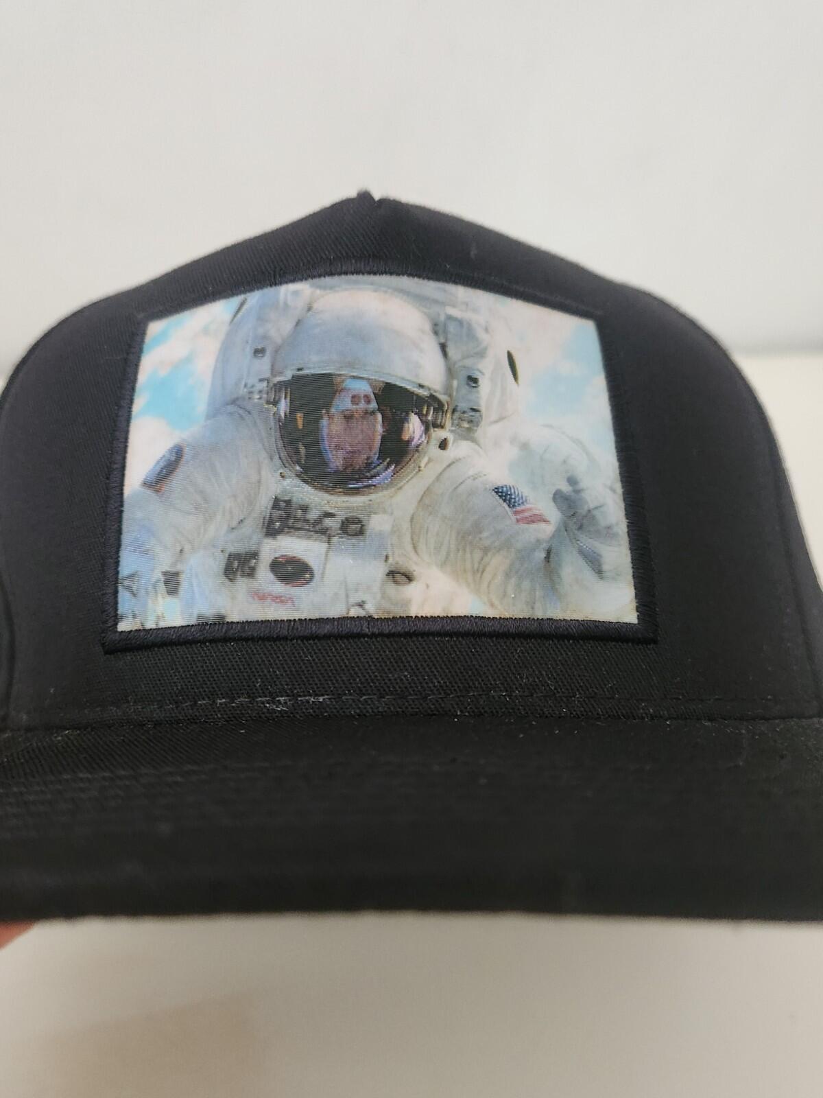 FW16 Supreme Astronaut Hologram 5-panel Black Cap Hat