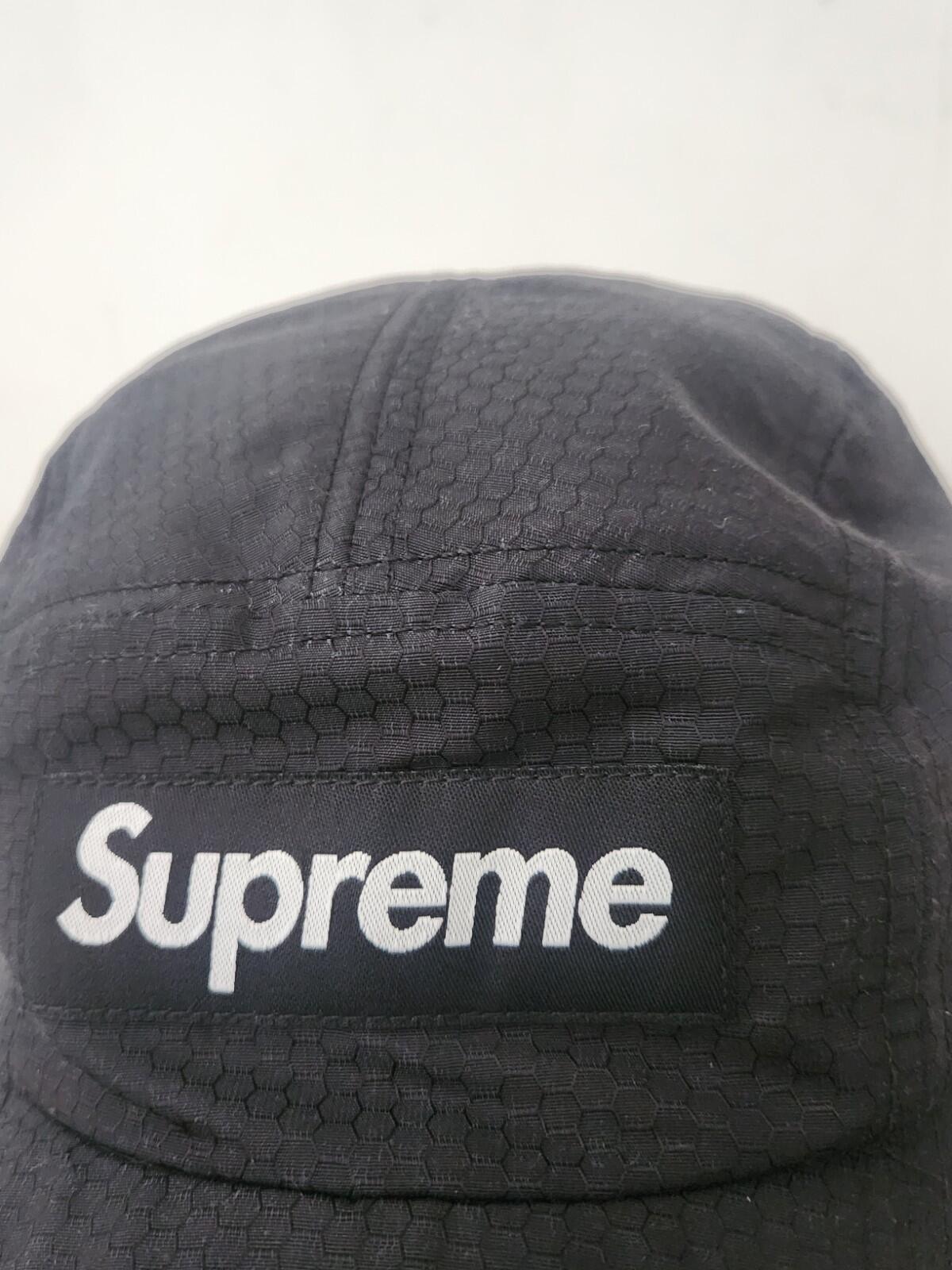 FW20 Supreme Made With Kevlar Camp Cap Black Water Resistant