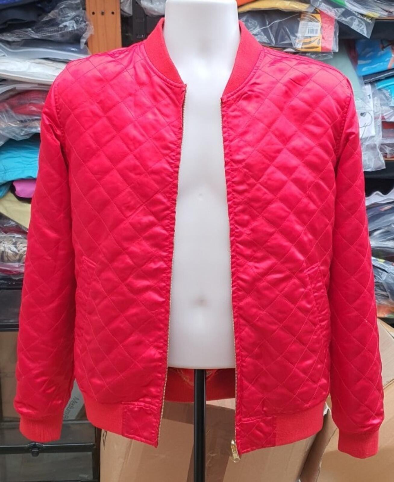 SS15 Supreme Emperor reversible bomber red satin jacket M medium dragon Chinese