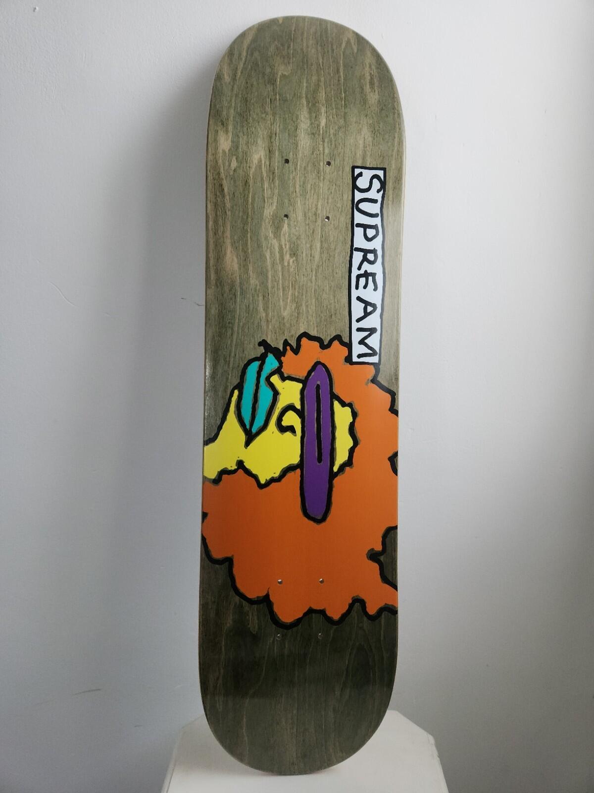 FW17 Supreme Gonz Ramm Skateboard Deck Green Size 8.375" Skate Mark Gonzales