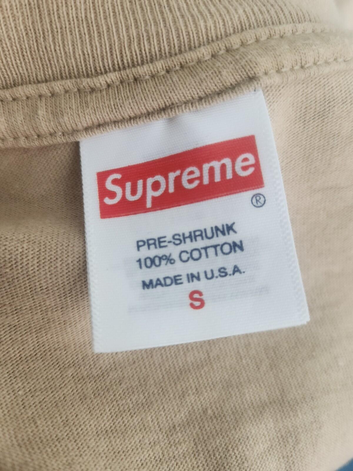 SS23 Supreme Crown Tee Khaki Size S Small T-Shirt Made In U.S.A
