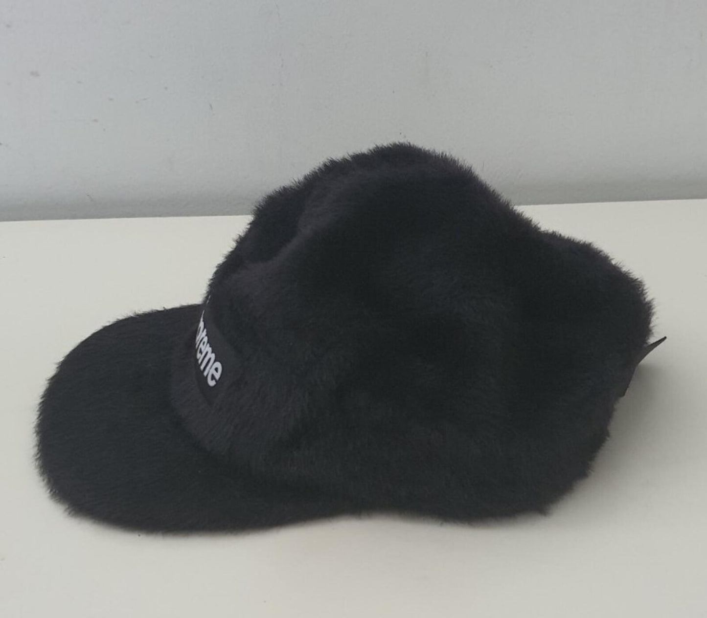 FW19 Supreme Faux Fur Camp Cap Black