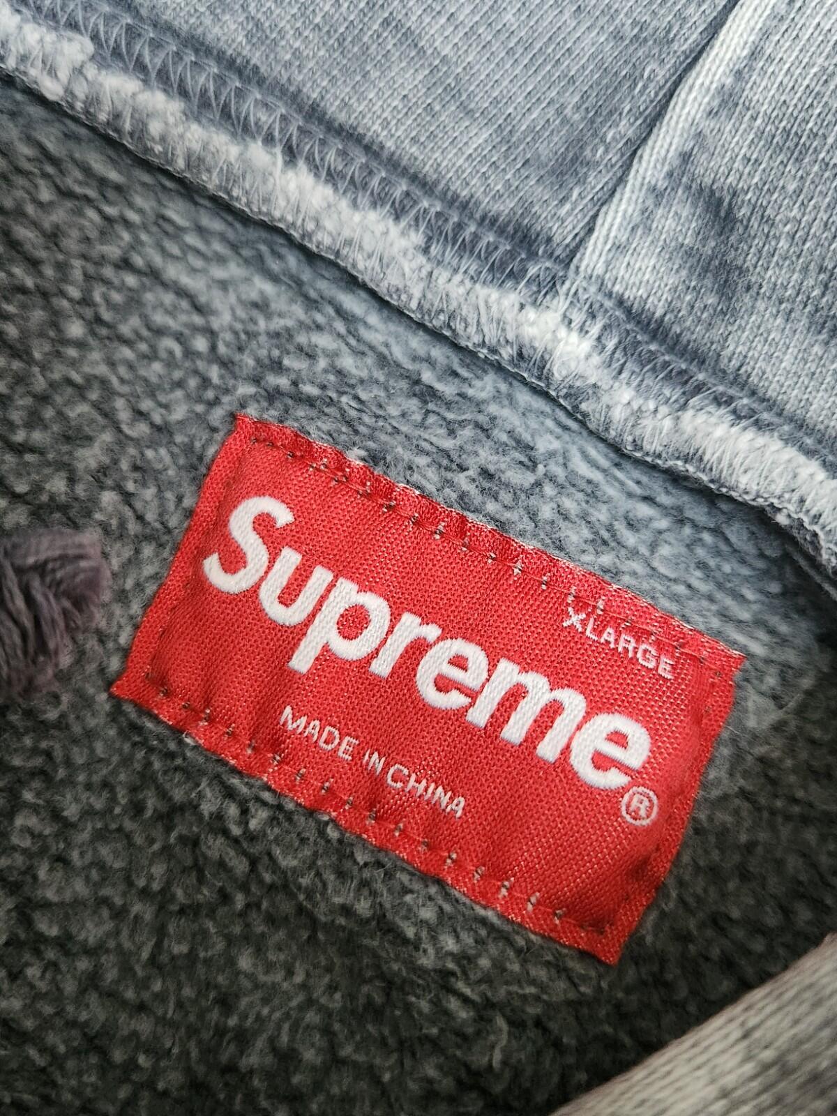 SS15 Supreme Over Dyed Hooded Sweatshirt black hoodie