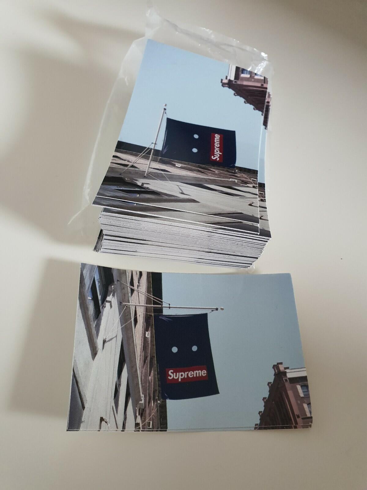 100 FW19 Supreme Banner stickers (1x brick) 100% authentic