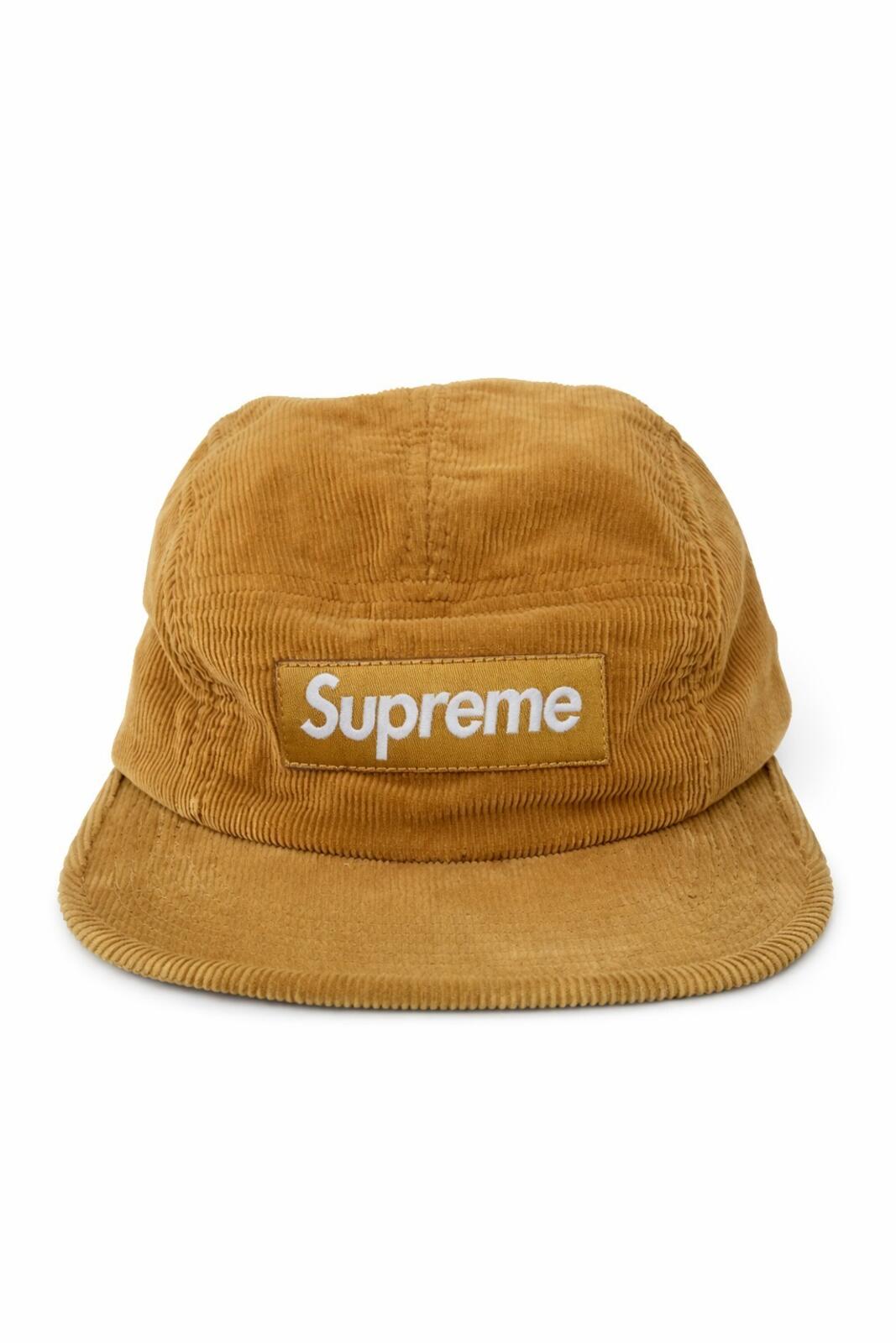 FW13 Supreme Croc Strap Camp Cap Mustard Corduroy