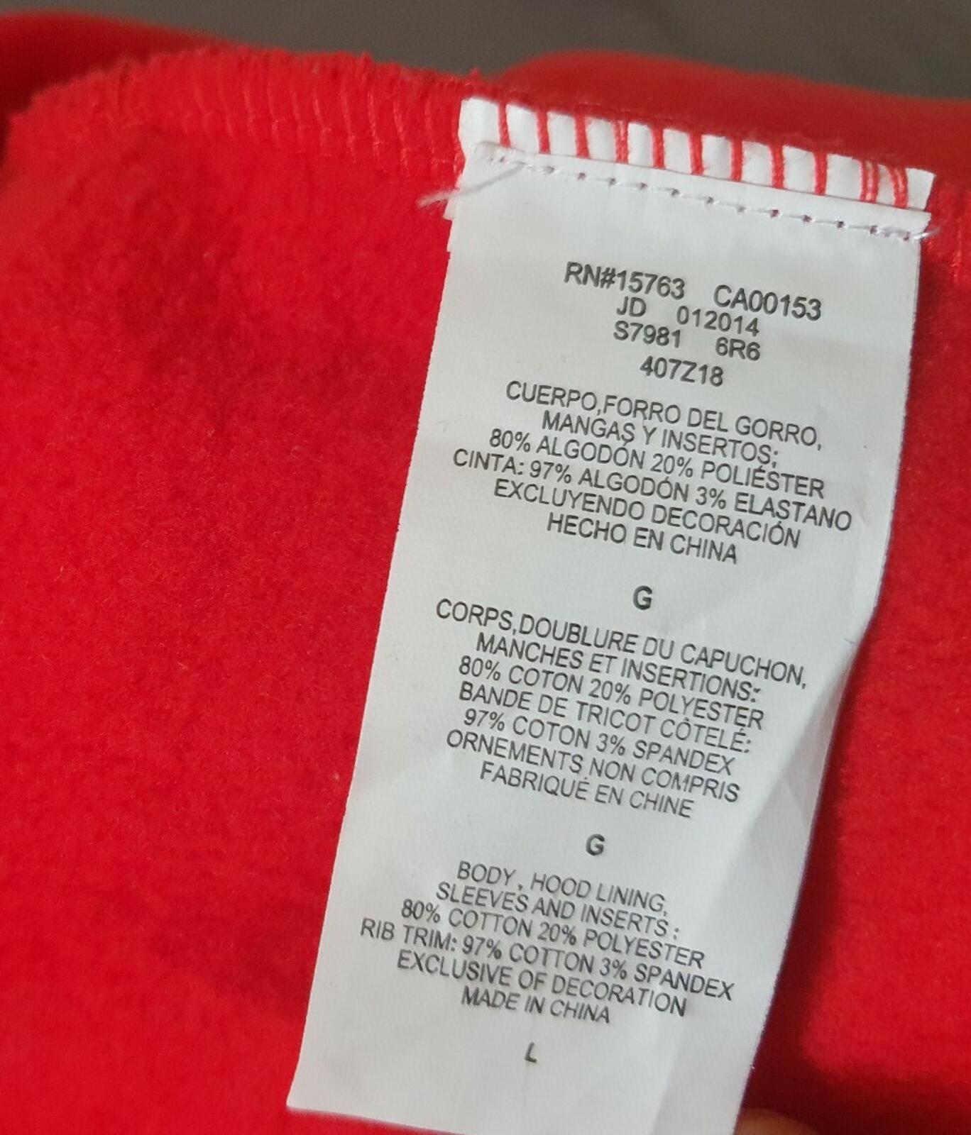 SS14 Supreme x Champion Hooded Sweatshirt Red Size L