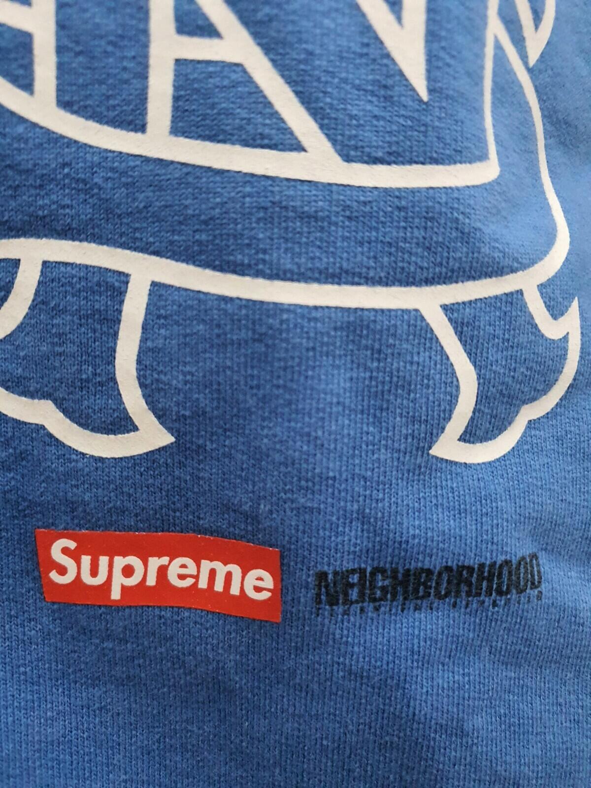 SS09 Supreme Neighborhood Zip Up Hooded Sweatshirt Blue Size XL 4