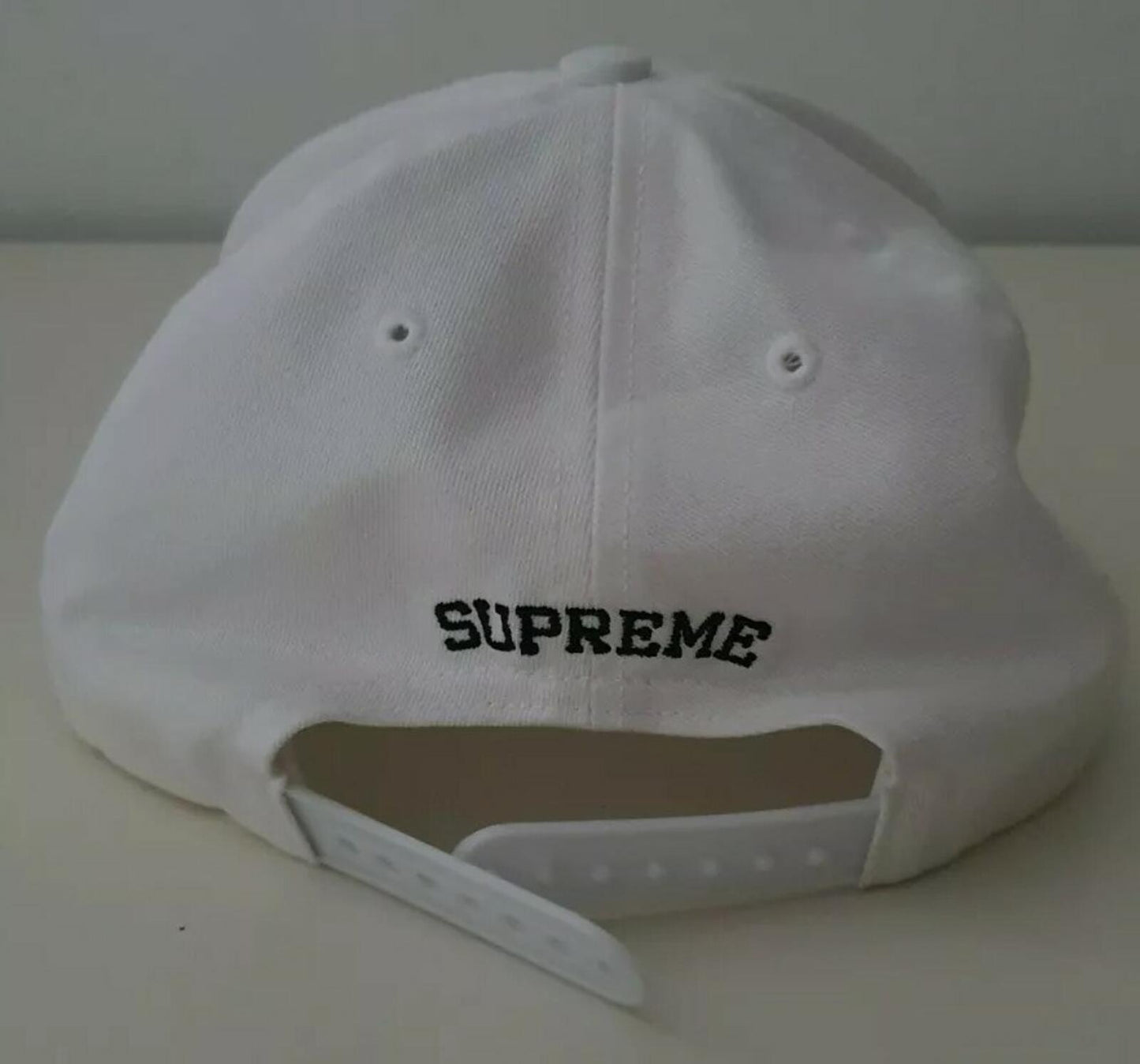 FW18 Supreme Horizon 5-panel hat white cap Farmland logo A CEASE AND DESIST