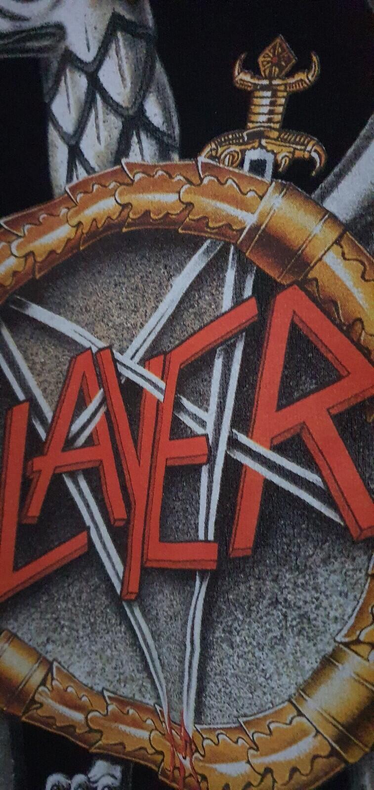 FW16 Supreme x Slayer Hooded Sweatshirt Size M Medium Black Hoodie
