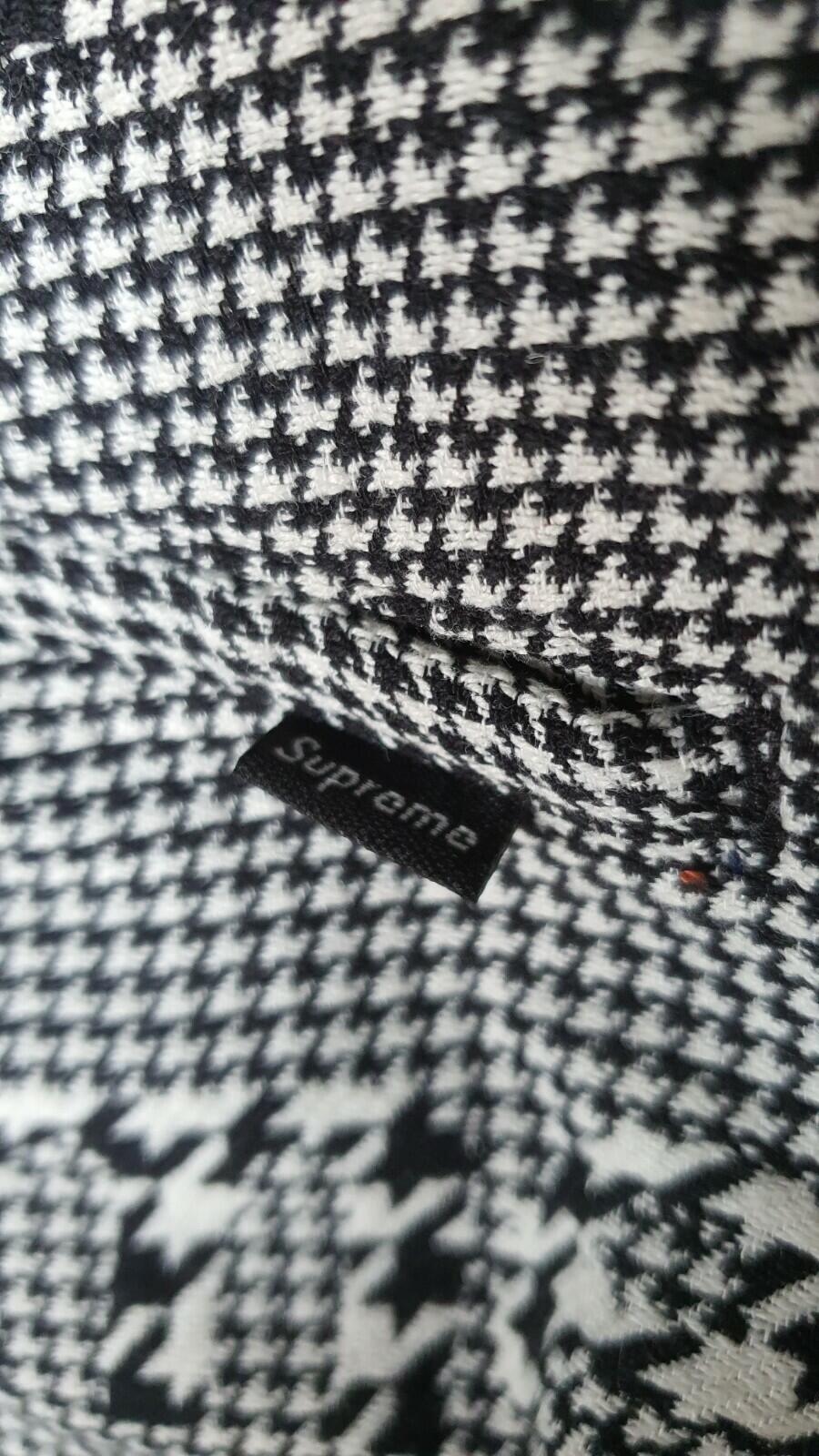 FW20 Supreme Black Houndstooth Work Pant Size 30 W30 L30
