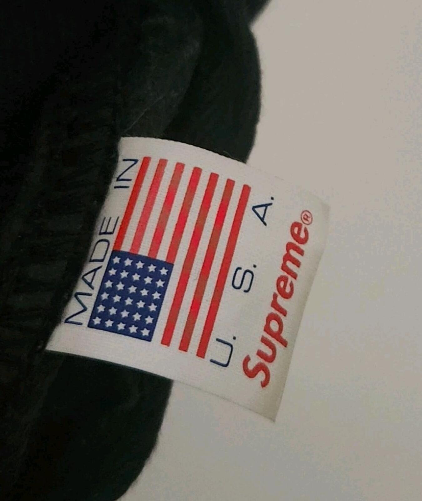 FW13 Supreme Banner 5-panel Navy Cap Big logo vintage hat ASAP ROCKY Rare 2013