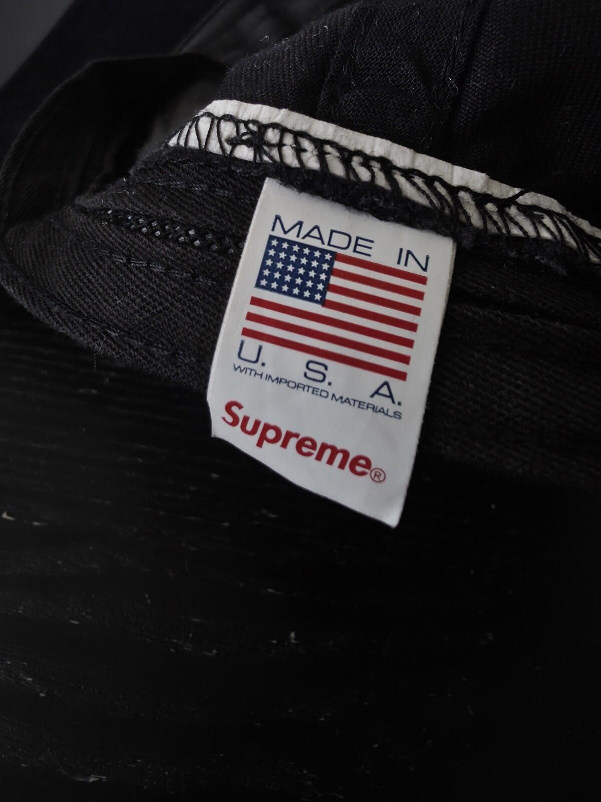 SS24 Supreme 2-Tone S Logo 6-panel Cap Black