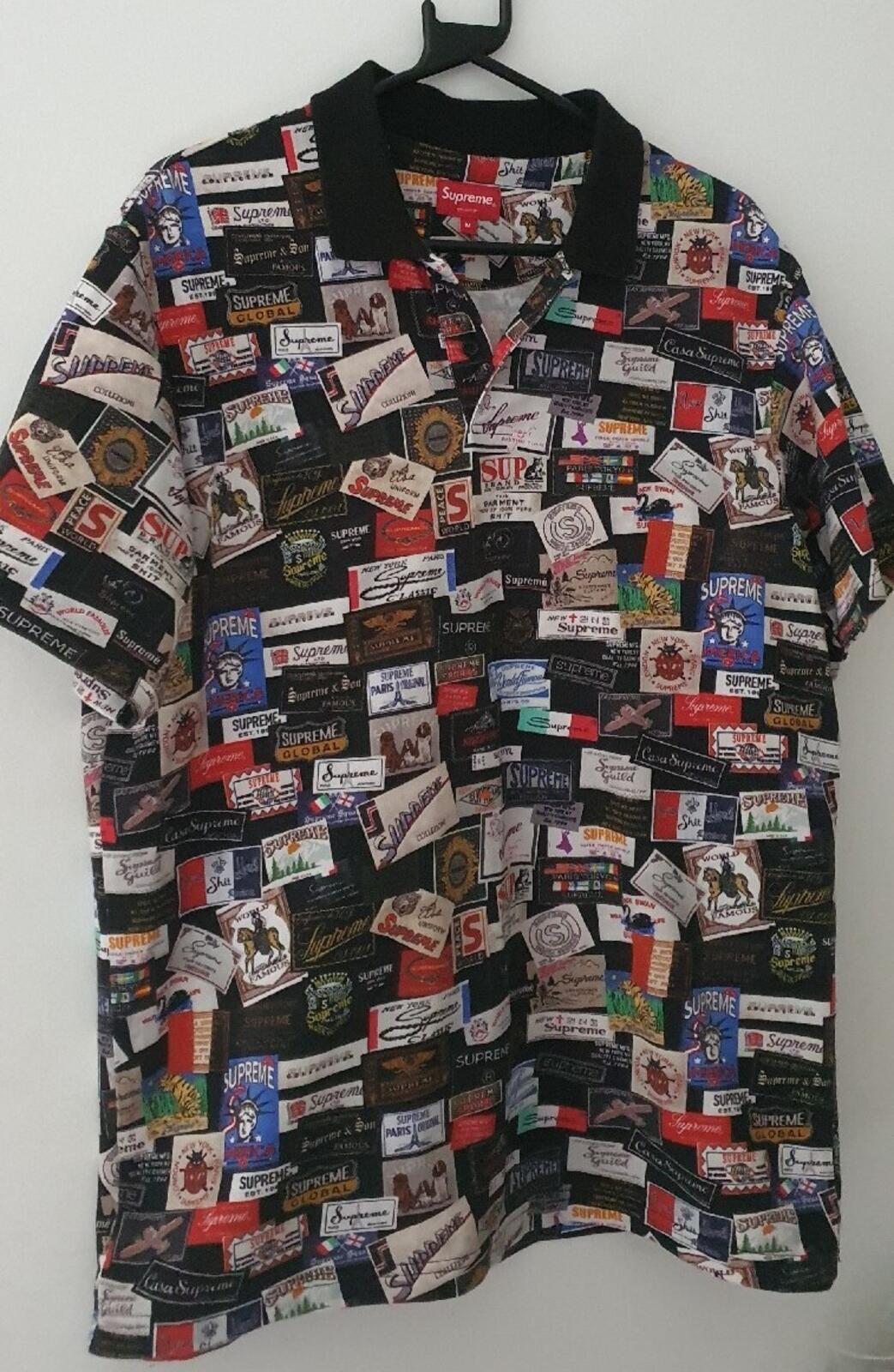 SS21 Supreme Labels Polo Shirt Black Size M