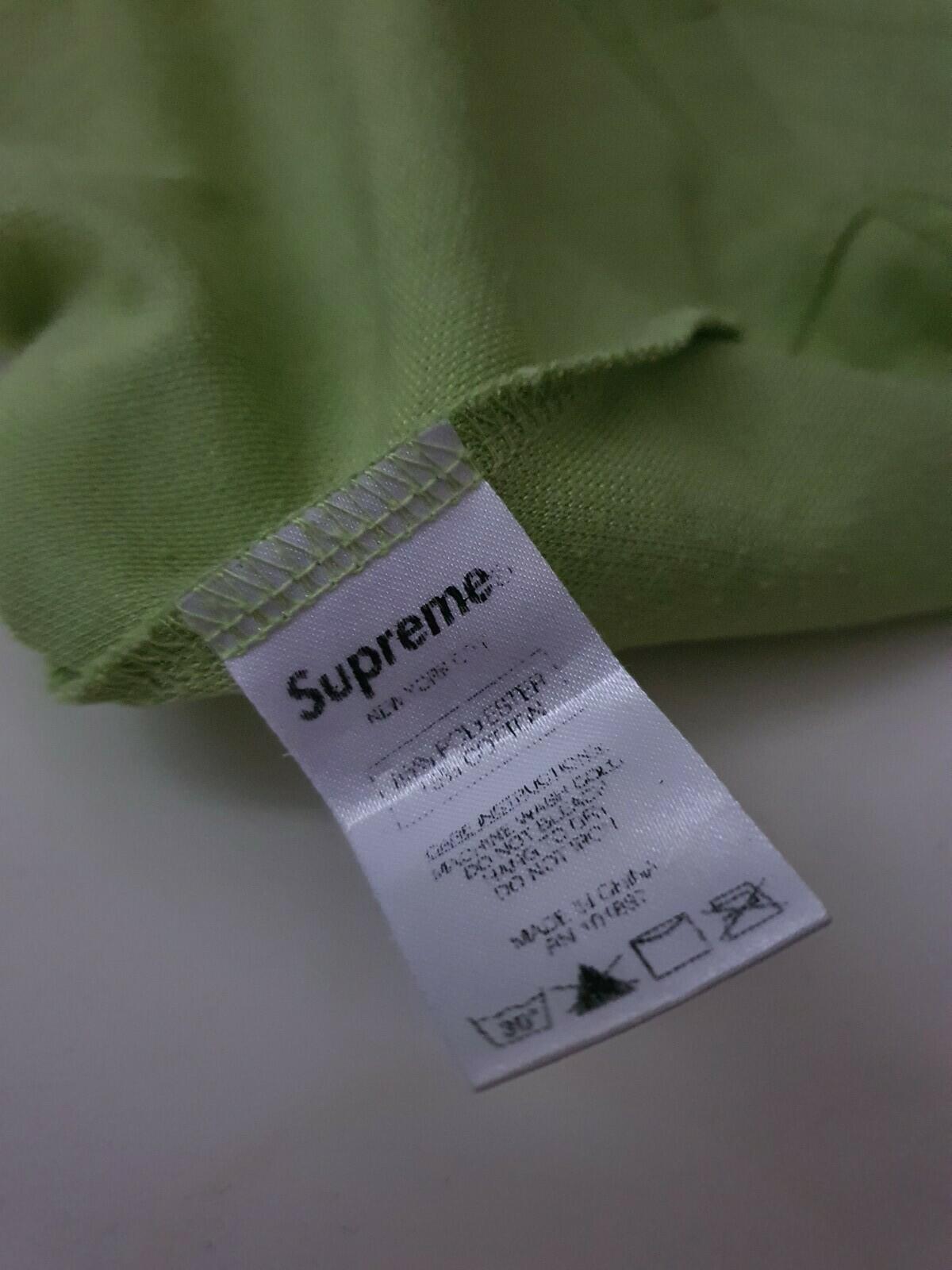 SS14 Supreme Arabic Logo Football Jersey Lime Größe L