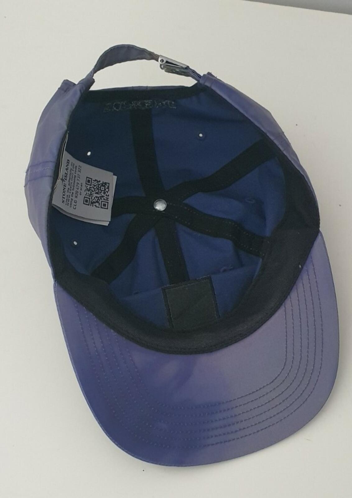 SS16 Supreme x Stone Island heat reactive 6-panel cap Purple hat Made in U.S.A