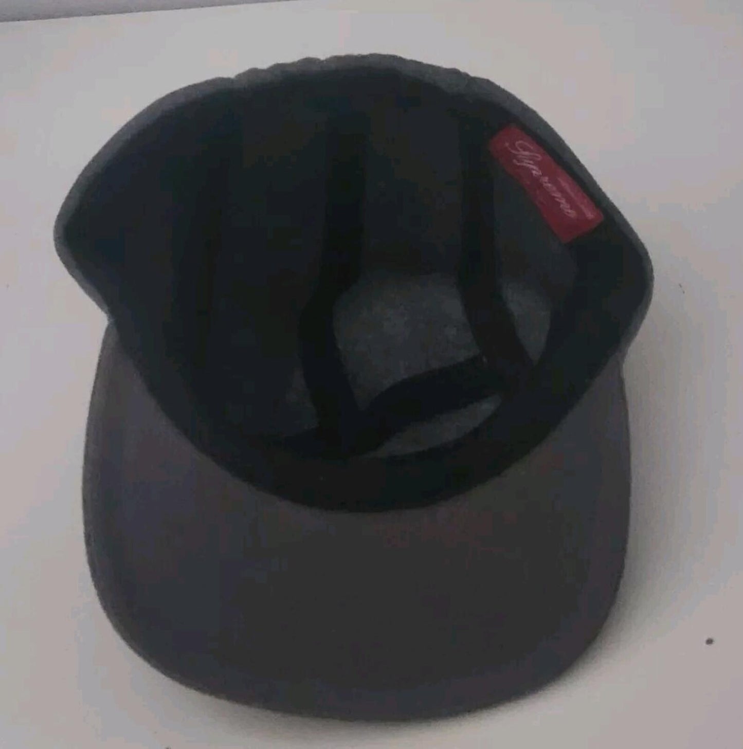 FW14 Supreme Fitted Wool Knit Camp Cap Grey Size M / L