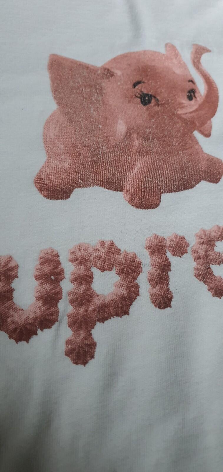 SS17 Supreme Elephant Tee weißes T-Shirt Größe L Made In U.S.A