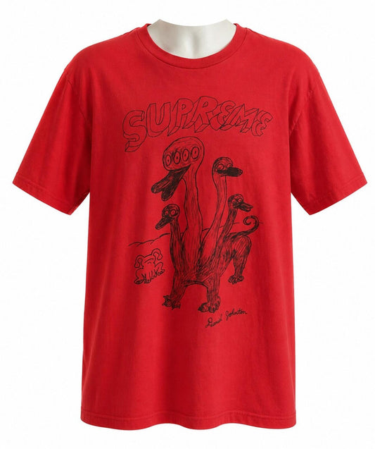 SS15 Supreme Daniel Johnston Camiseta Roja Talla XL
