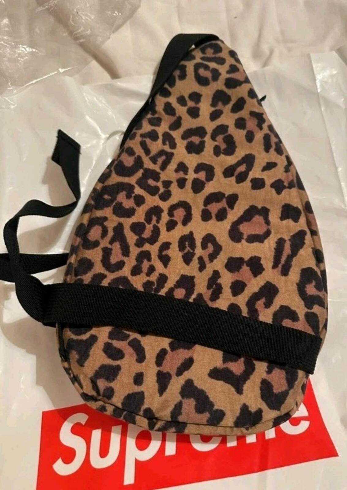 FW20 Supreme Sling Bag Leopard Water Resistant