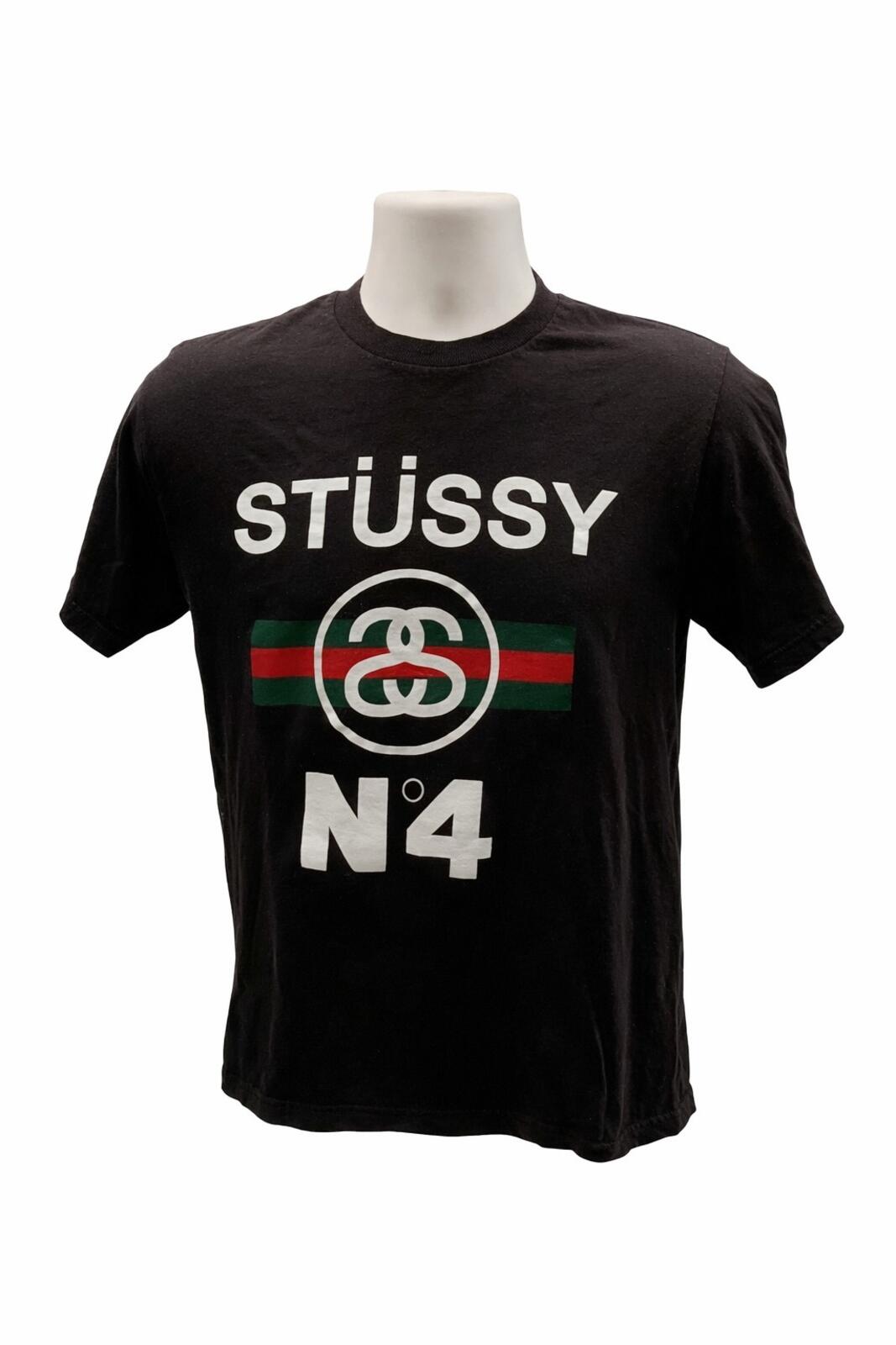 STUSSY camiseta negra n.º 4 talla S