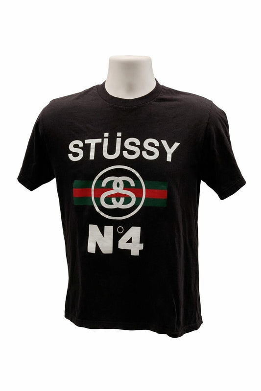 STUSSY camiseta negra n.º 4 talla S
